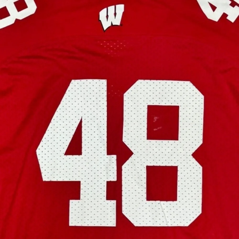 Wisconsin Badgers #48 Adidas NCAA College Football‎ Jersey Size XL